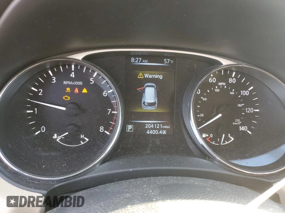2016 Nissan Rogue SL with VIN 5N1AT2MV7GC913968, listed as a Copart auction lot 55061085 with 204,121 mi miles and Clean Title. Bid and sale history available at DreamBid. Image 9.