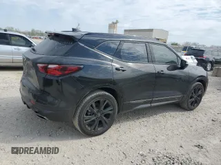 2022 Chevrolet Blazer RS с VIN 3GNKBERS8NS218666, выставлен на аукционе Copart как лот 52580525 с пробегом 43 289 миль миль и Списание • Salvage title. История ставок и продаж доступна на DreamBid. Изображение 3.