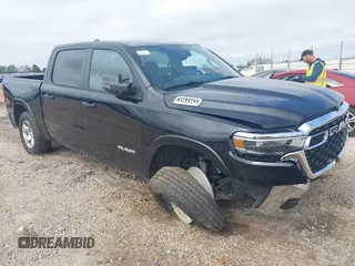 2025 Ram 1500 Big Horn with VIN 1C6SRFFP6SN581037, listed as a IAAI auction lot 41647736 with 12,080 mi miles. Bid and sale history available at carsss.com. Image 1.