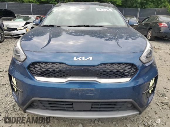 2022 Kia Niro Touring SE with VIN KNDCC3LC3N5536771, listed as a Copart auction lot 59020314 with 33,840 mi miles and Salvage Title. Bid and sale history available at carsss.com. Image 5.