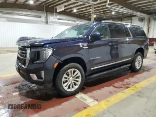 2024 GMC Yukon XL SLT z VIN 1GKS2GKD7RR229235, wystawiony jako Copart lot #56389855 z przebiegiem 19 125 mil mil oraz Szkoda całkowita • Salvage title. Historia ofert i sprzedaży dostępna na DreamBid. Obrazek 1.