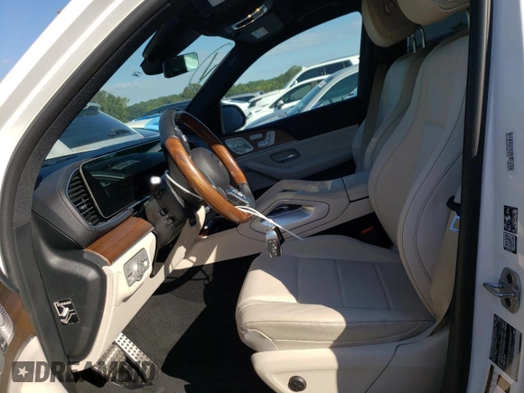 2023 Mercedes-Benz GLS 450 with VIN 4JGFF5KE1PA909640, listed as a Copart auction lot 63495994 with 12,971 mi miles and Salvage Title. Bid and sale history available at DreamBid. Image 7.