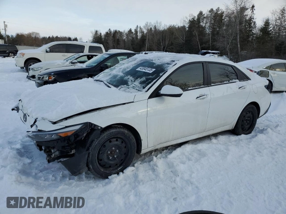 2024 Hyundai Elantra SEL z VIN KMHLM4DG0RU736051, wystawiony jako Copart lot #43045135 z przebiegiem 17 648 mil mil oraz Szkoda całkowita • Salvage title. Historia ofert i sprzedaży dostępna na DreamBid. Obrazek 1.