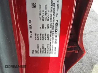 2023 Tesla Model 3 z VIN 5YJ3E1EA3PF449643, wystawiony jako Copart lot #49427105 z przebiegiem 43 791 mil mil oraz Czysty tytuł • Clean title. Historia ofert i sprzedaży dostępna na DreamBid. Obrazek 8.