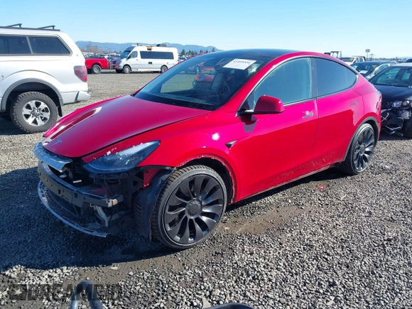 2023 Tesla Model Y Performance with VIN 7SAYGDEF5PF968855, listed as a IAAI auction lot 41499334 with 37,032 mi miles and . Bid and sale history available at DreamBid. Image 19.