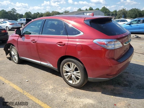 2011 Lexus RX 450h with VIN JTJZB1BA7B2005973, listed as a Copart auction lot 72545194 with 264,710 mi miles and Salvage Title. Bid and sale history available at carsss.com. Image 2.