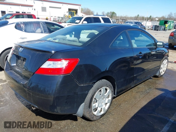 2008 Honda Civic Cpe LX with VIN 2HGFG12638H507836, listed as a IAAI auction lot 41811093 with 1 mi miles. Bid and sale history available at carsss.com. Image 4.