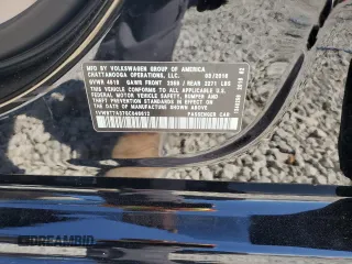 2016 Volkswagen Passat SE z VIN 1VWBT7A37GC046612, wystawiony jako Copart lot #56742675 z przebiegiem 22 231 mil mil oraz Szkoda całkowita • Salvage title. Historia ofert i sprzedaży dostępna na DreamBid. Obrazek 13.