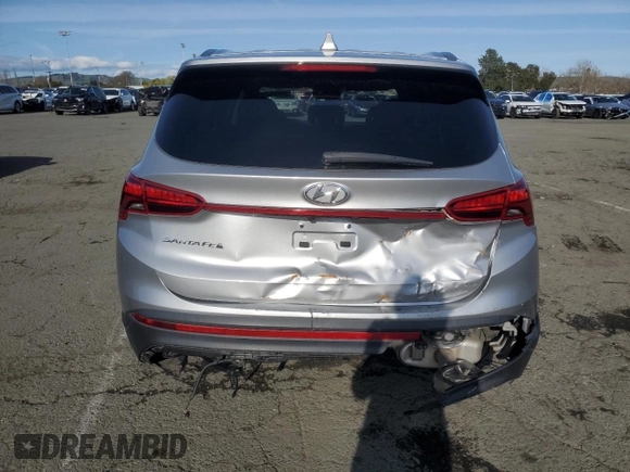 2021 Hyundai Santa Fe SE with VIN 5NMS14AJ1MH360663, listed as a Copart auction lot 49719515 with 24,028 mi miles and Non Repairable. Bid and sale history available at carsss.com. Image 6.