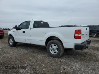 2008 Ford F-150 XL with VIN 1FTRF12WX8KB87907, listed as a Copart auction lot 46143165 with 210,446 mi miles and Salvage Title. Bid and sale history available at carsss.com. Image 2.