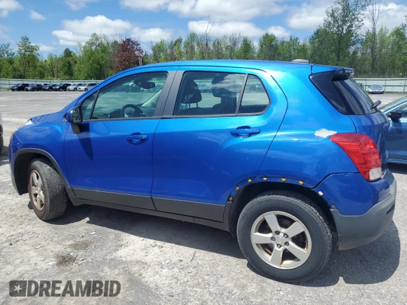 2016 Chevrolet Trax LS z VIN KL7CJNSB5GB560372, wystawiony jako Copart lot #57036625 z przebiegiem 101 387 mil mil oraz Szkoda całkowita • Salvage title. Historia ofert i sprzedaży dostępna na DreamBid. Obrazek 2.