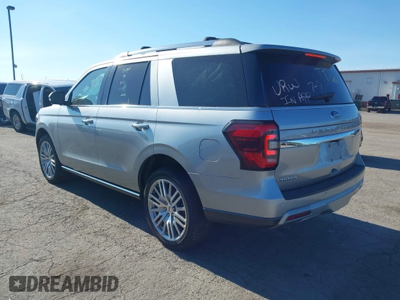 2024 Ford Expedition Limited with VIN 1FMJU2A86REA18667, listed as a IAAI auction lot 42809283 with 32,901 mi miles and . Bid and sale history available at DreamBid. Image 3.