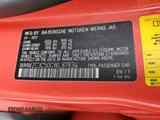 2012 MINI Countryman S с VIN WMWZC3C50CWL87834, выставлен на аукционе Copart как лот 62269645 с пробегом 94 738 миль миль и Списание • Salvage title. История ставок и продаж доступна на DreamBid. Изображение 12.