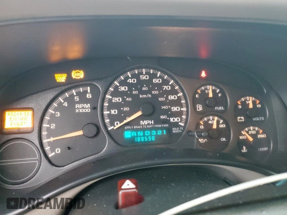 2002 Chevrolet Tahoe LT with VIN 1GNEC13Z22J139029, listed as a Copart auction lot 59149945 with 188,598 mi miles and Salvage title. Bid and sale history available at DreamBid. Image 9.