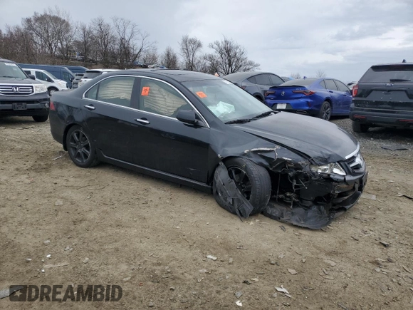 2004 Acura TSX with VIN JH4CL96844C011687, listed as a Copart auction lot 47766365 with 235,536 mi miles and Salvage Title. Bid and sale history available at carsss.com. Image 4.