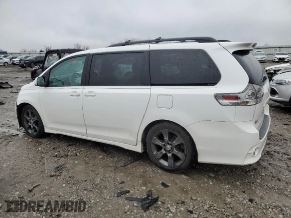 2011 Toyota Sienna SE with VIN 5TDXK3DC9BS075469, listed as a Copart auction lot 44900265 with 164,214 mi miles and Salvage Title. Bid and sale history available at carsss.com. Image 2.
