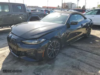 2023 BMW 4 Series 430i with VIN WBA23AT02PCL61138, listed as a Copart auction lot 45606085 with 18,698 mi miles and Salvage Title. Bid and sale history available at carsss.com. Image 1.