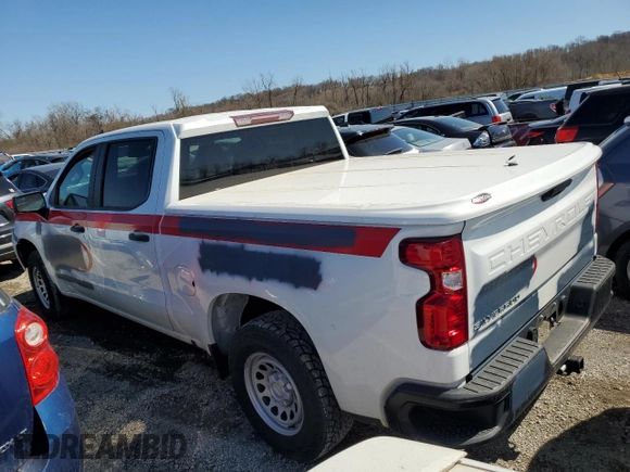 2022 Chevrolet Silverado 1500 with VIN 3GCPDAEK6NG536358, listed as a Copart auction lot 43649455 with 75,904 mi miles and Salvage Title. Bid and sale history available at DreamBid. Image 2.