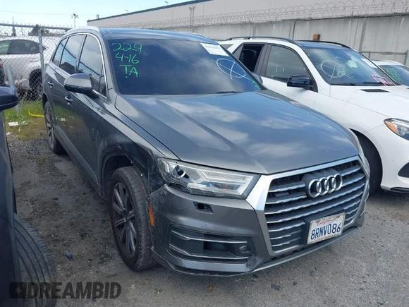 2017 Audi Q7 Premium with VIN WA1AAAF71HD010675, listed as a IAAI auction lot 41956959 with 136,549 mi miles and . Bid and sale history available at DreamBid. Image 1.
