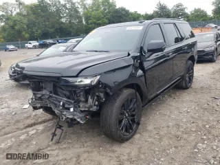 2024 Cadillac Escalade Sport Platinum with VIN 1GYS4GKT1RR126402, listed as a Copart auction lot 64474494 with 15,333 mi miles and Salvage Title. Bid and sale history available at carsss.com. Image 1.