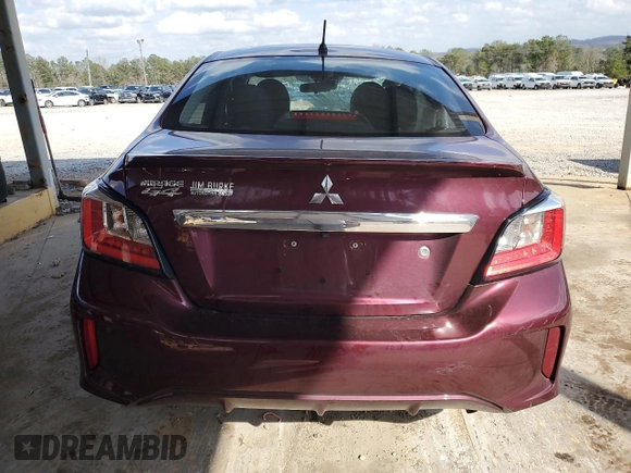 2022 Mitsubishi Mirage G4 ES with VIN ML32FUFJ2NHF09407, listed as a Copart auction lot 49331355 with 0 mi miles and Salvage Title. Bid and sale history available at carsss.com. Image 6.