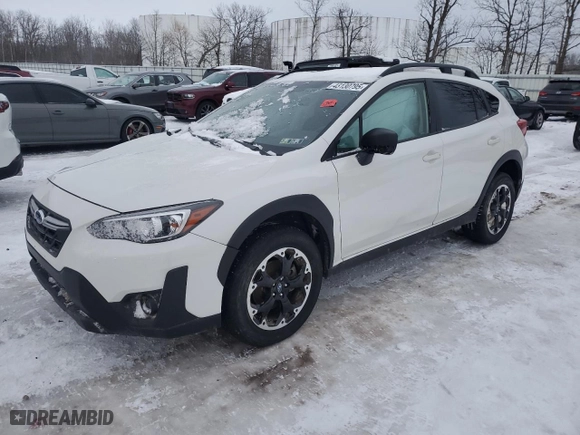 2023 Subaru Crosstrek with VIN JF2GTABC6PH261858, listed as a Copart auction lot 43130795 with 92,052 mi miles and Salvage Title. Bid and sale history available at carsss.com. Image 1.