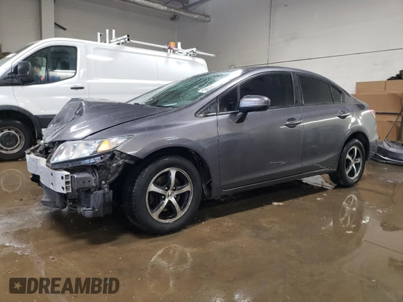 2015 Honda Civic Sedan SE with VIN 19XFB2F78FE246430, listed as a Copart auction lot 51172135 with 69,857 mi miles and Salvage Title. Bid and sale history available at carsss.com. Image 1.
