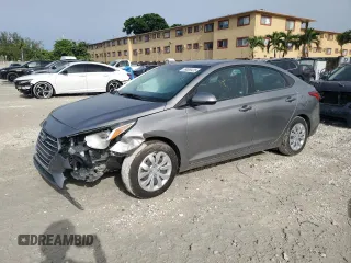 2021 Hyundai Accent SE z VIN 3KPC24A61ME147734, wystawiony jako Copart lot #59638425 z przebiegiem 66 553 mil mil oraz Szkoda całkowita • Salvage title. Historia ofert i sprzedaży dostępna na DreamBid. Obrazek 1.