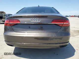 2015 Audi A8 L 4.0T with VIN WAU32AFD9FN032185, listed as a Copart auction lot 53472595 with 45,357 mi miles and Salvage Title. Bid and sale history available at carsss.com. Image 6.