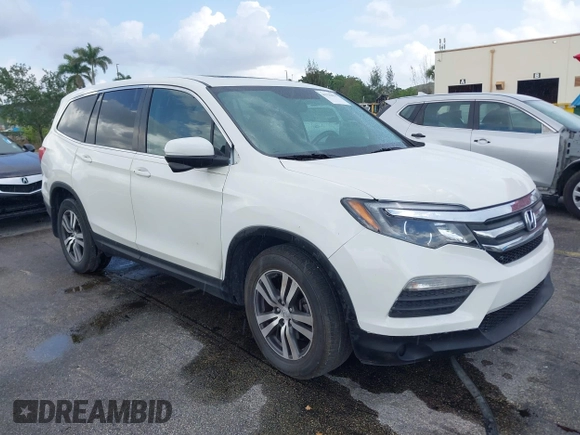 2016 Honda Pilot EX-L with VIN 5FNYF5H50GB043294, listed as a IAAI auction lot 41930654 with 92,728 mi miles and . Bid and sale history available at DreamBid. Image 1.