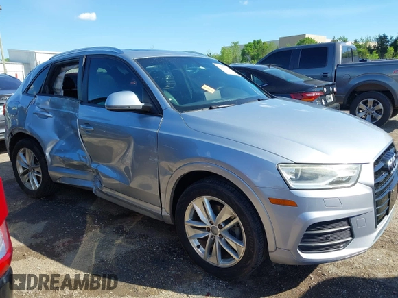 2017 Audi Q3 Premium with VIN WA1ECCFSXHR002623, listed as a IAAI auction lot 42077132 with 118,511 mi miles and . Bid and sale history available at DreamBid. Image 13.