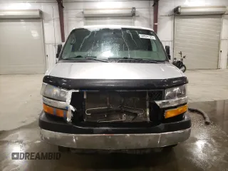 2015 Chevrolet Express Cargo with VIN 1GCWGFCF9F1116132, listed as a Copart auction lot 50924125 with 147,150 mi miles and Salvage title. Bid and sale history available at DreamBid. Image 5.