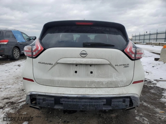 2016 Nissan Murano SL with VIN 5N1AZ2MH1GN104303, listed as a Copart auction lot 88785505 with 123,483 mi miles and Salvage Title. Bid and sale history available at carsss.com. Image 6.