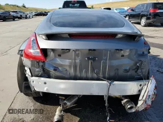 2015 Nissan 370Z with VIN JN1AZ4EH2FM444159, listed as a Copart auction lot 71005944 with 54,063 mi miles and Salvage Title. Bid and sale history available at carsss.com. Image 6.