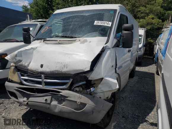 2006 Dodge Sprinter with VIN WD0PD644465930618, listed as a Copart auction lot 59705914 with Not Provided miles and Salvage Title. Bid and sale history available at DreamBid. Image 1.