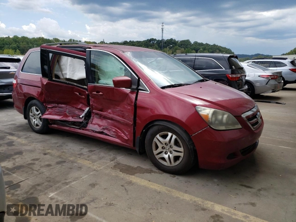 2006 Honda Odyssey EX z VIN 5FNRL38436B058444, wystawiony jako Copart lot #70381084 z przebiegiem 181 928 mil mil oraz Szkoda całkowita • Salvage title. Historia ofert i sprzedaży dostępna na DreamBid. Obrazek 4.