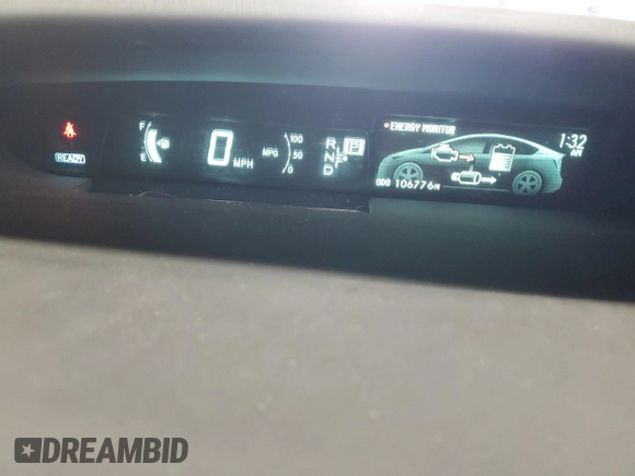 2012 Toyota Prius One with VIN JTDKN3DU1C5470313, listed as a Copart auction lot 55340305 with 106,776 mi miles and Salvage Title. Bid and sale history available at DreamBid. Image 9.