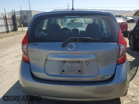 2015 Nissan Note SR with VIN 3N1CE2CP1FL376255, listed as a Copart auction lot 59234455 with 84,686 mi miles and Salvage title. Bid and sale history available at DreamBid. Image 6.