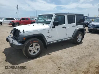 2015 Jeep Wrangler Unlimited Sport with VIN 1C4BJWDG2FL545561, listed as a Copart auction lot 60574045 with 83,592 mi miles and Salvage title. Bid and sale history available at DreamBid. Image 1.