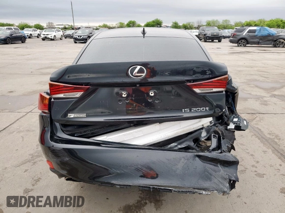 2017 Lexus IS 200t with VIN JTHBA1D29H5044292, listed as a Copart auction lot 51511985 with 109,369 mi miles and Salvage Title. Bid and sale history available at DreamBid. Image 6.