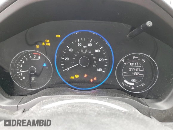 2018 Honda HR-V EX-L Navi with VIN 3CZRU6H7XJM707941, listed as a Copart auction lot 50797515 with 77,487 mi miles and Salvage Title. Bid and sale history available at carsss.com. Image 9.