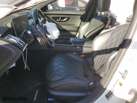 2021 Mercedes-Benz S-Class S 580 with VIN W1K6G7GB1MA037991, listed as a Copart auction lot 84233874 with 0 mi miles and Salvage Title. Bid and sale history available at carsss.com. Image 7.