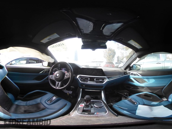 2021 BMW M4 Competition z VIN WBS33AZ00MCH53976, wystawiony jako IAAI lot #41831507 z przebiegiem Nie podano mil oraz . Historia ofert i sprzedaży dostępna na DreamBid. Obrazek 24.