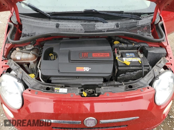 2012 FIAT 500 Pop with VIN 3C3CFFAR4CT358368, listed as a Copart auction lot 62891275 with 59,362 mi miles and Salvage title. Bid and sale history available at DreamBid. Image 11.