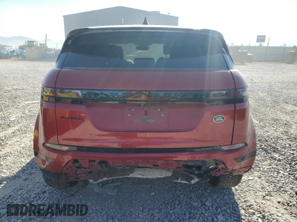 2021 Land Rover Range Rover Evoque R-Dynamic S with VIN SALZT2FX6MH130489, listed as a Copart auction lot 69456554 with 57,467 mi miles and Salvage Title. Bid and sale history available at carsss.com. Image 6.