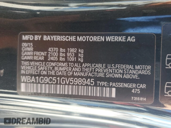 2016 BMW 2 Series 228i xDrive z VIN WBA1G9C51GV598945, wystawiony jako Copart lot #47465645 z przebiegiem 86 900 mil mil oraz Szkoda całkowita • Salvage title. Historia ofert i sprzedaży dostępna na DreamBid. Obrazek 15.