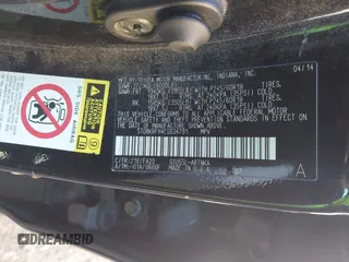 2014 Toyota Highlander LE z VIN 5TDBKRFH4ES034791, wystawiony jako IAAI lot #41770914 z przebiegiem Nie podano mil oraz . Historia ofert i sprzedaży dostępna na DreamBid. Obrazek 9.