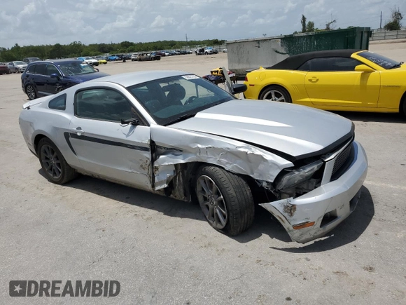 2012 Ford Mustang Premium with VIN 1ZVBP8AM8C5262969, listed as a Copart auction lot 58621735 with Not provided miles and Non repairable. Bid and sale history available at DreamBid. Image 4.