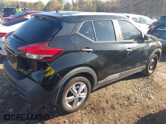 2018 Nissan Kicks S with VIN 3N1CP5CUXJL515082, listed as a IAAI auction lot 41838038 with 103,562 mi miles and . Bid and sale history available at DreamBid. Image 4.