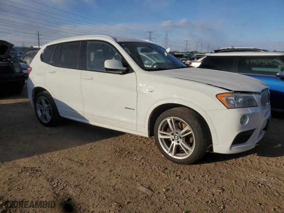 2013 BMW X3 xDrive28i with VIN 5UXWX9C52D0D07243, listed as a Copart auction lot 41819805 with 85,341 mi miles and Salvage Title. Bid and sale history available at carsss.com. Image 4.